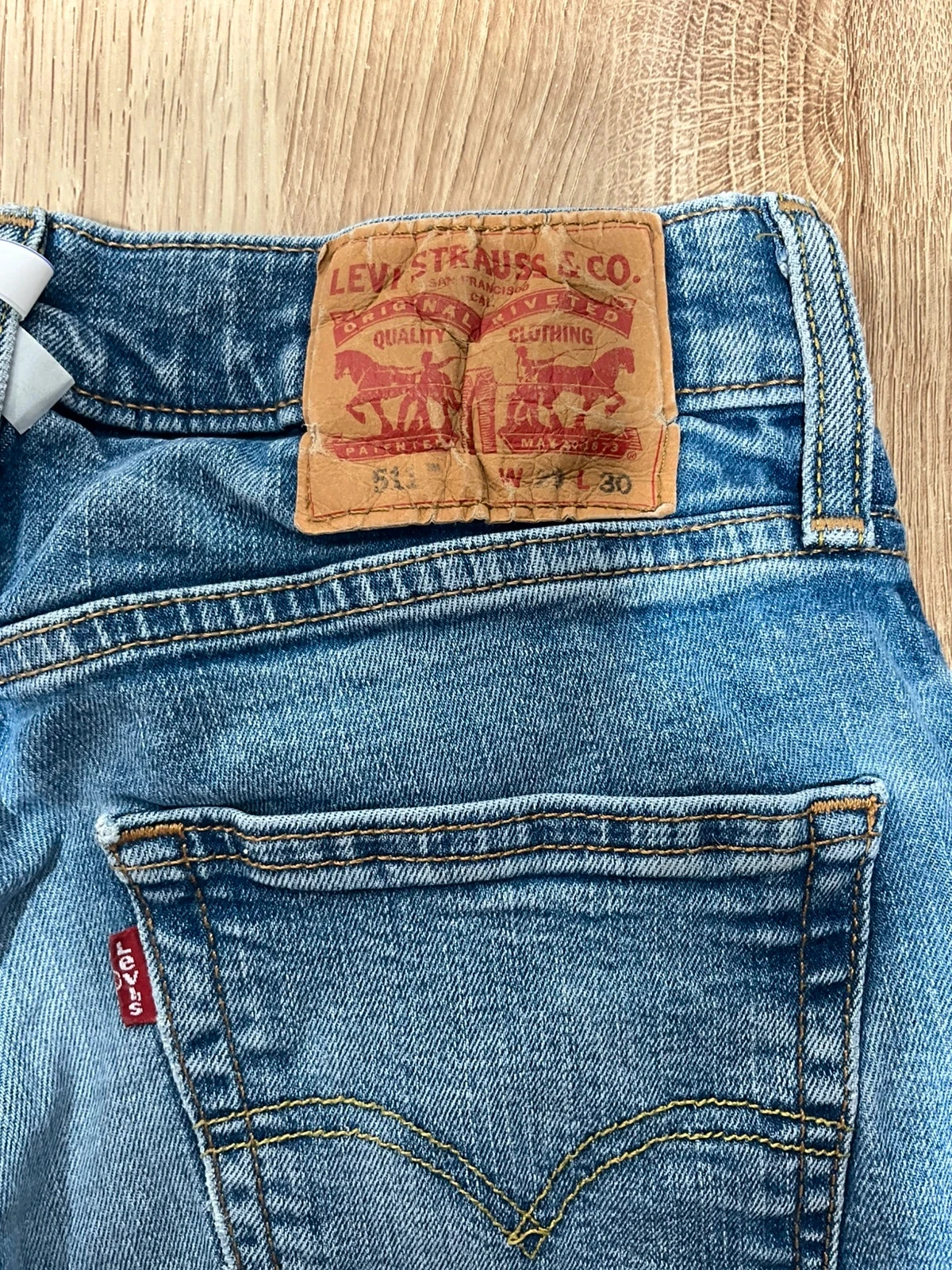Jean Levi's Coupe Slim Homme W29 L30 Vintage Bleu Délavé Lvh 250 – photo 10